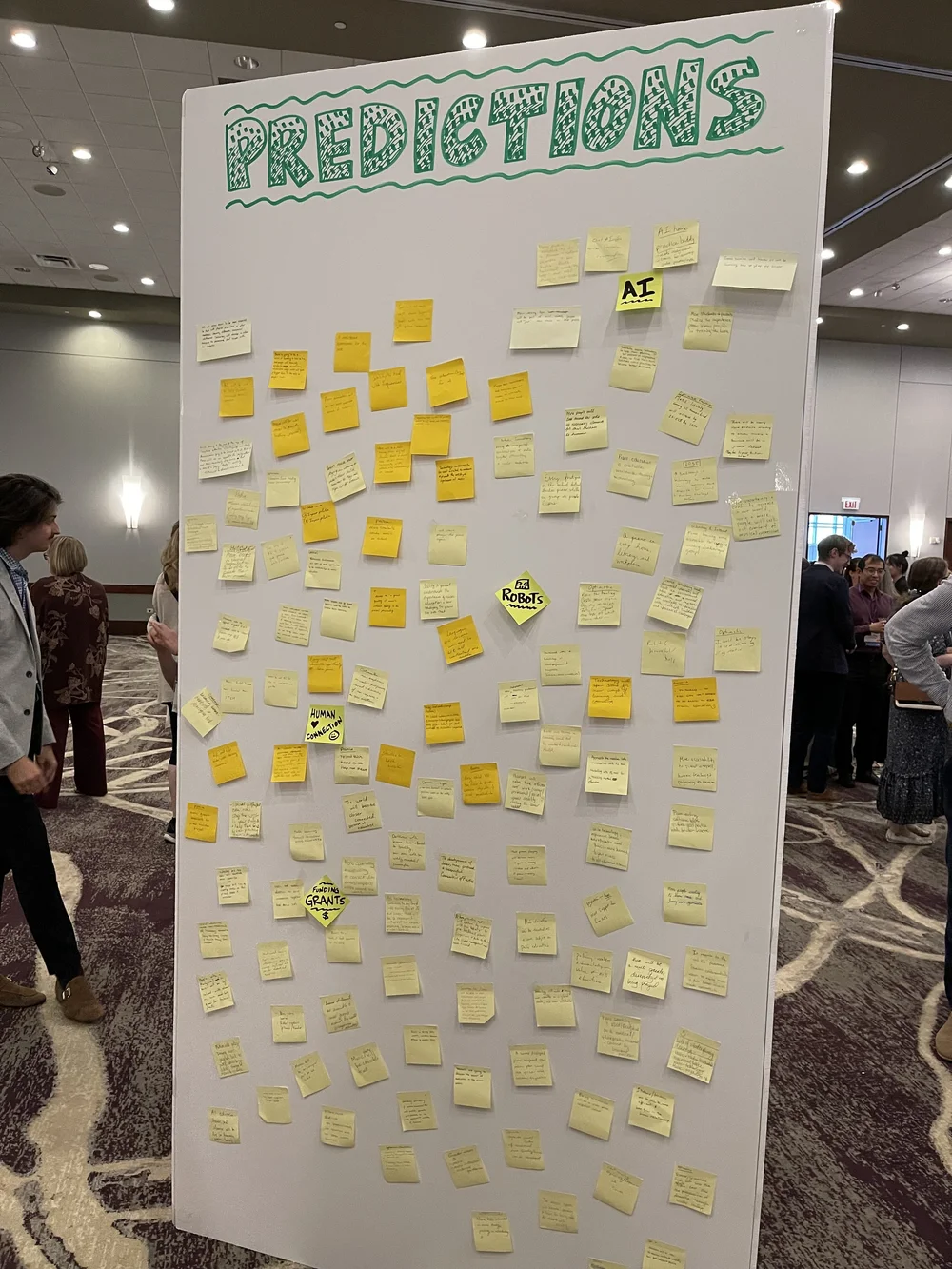  Which post-its do you spot first? 