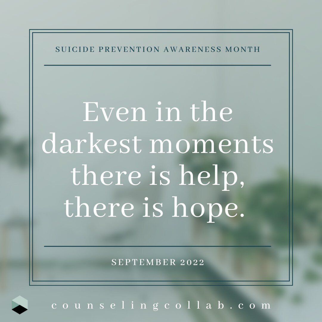 This suicide prevention awareness month, we turn our attention to those among us who feel lost, alone, and without hope for a better future. ⁠
⁠
Although your mind is plagued by the fog of depression and suicidal thoughts, there IS hope. There IS hel