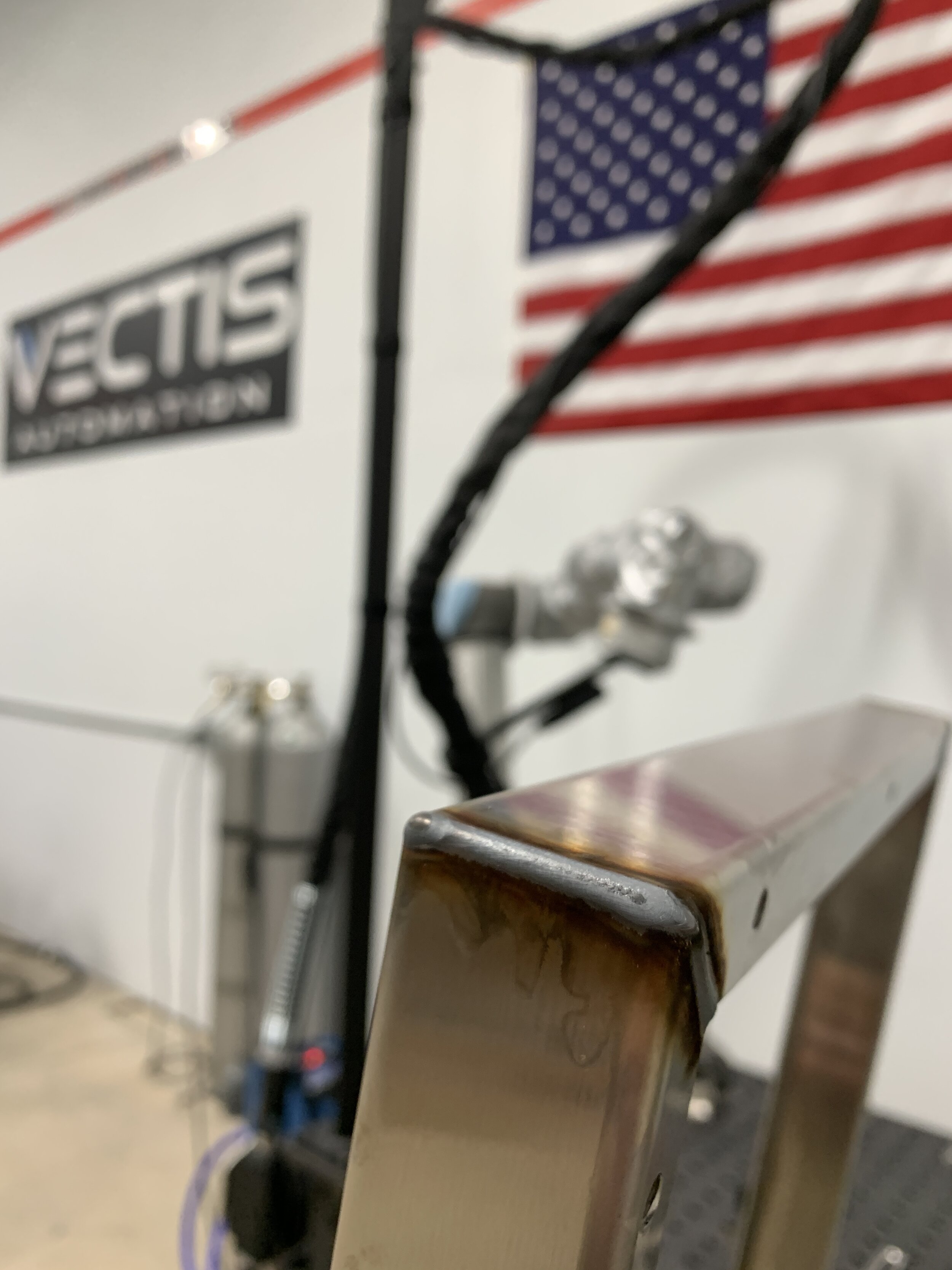 Vectis Automation Cobot Welding  in action - stainless
