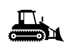 Dozer icon representing heavy equipment manufacturing applications for Vectis tools.