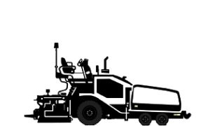 Paver icon representing heavy equipment manufacturing applications for Vectis tools.