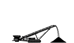 Conveyor icon representing heavy equipment manufacturing applications for Vectis tools.