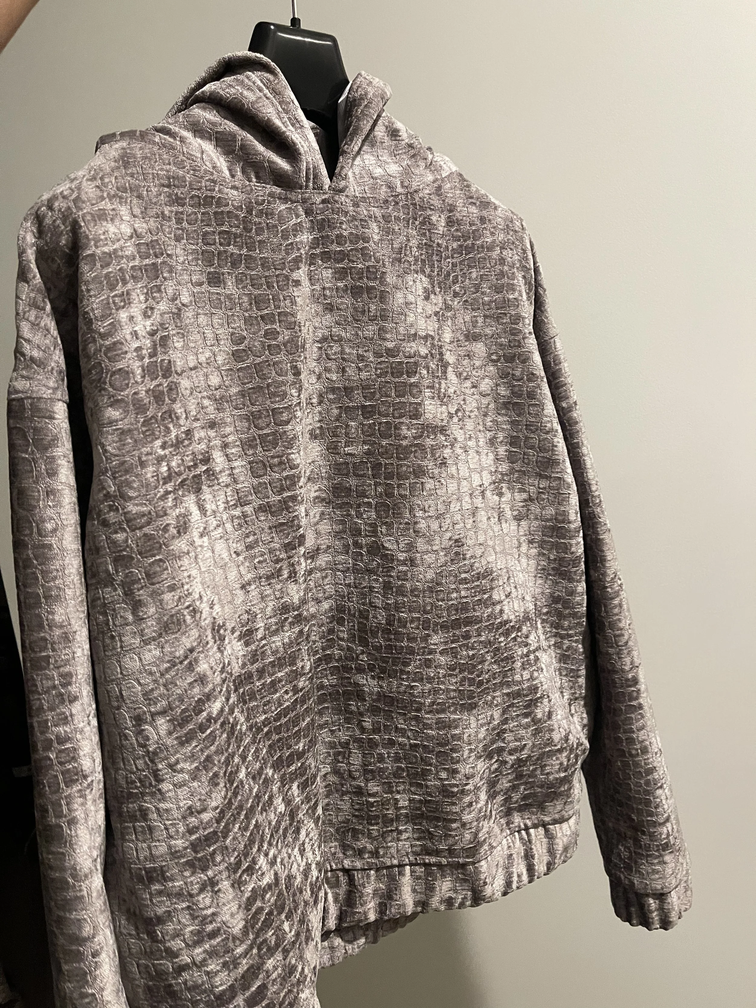 Platinum crocodile python hoodie