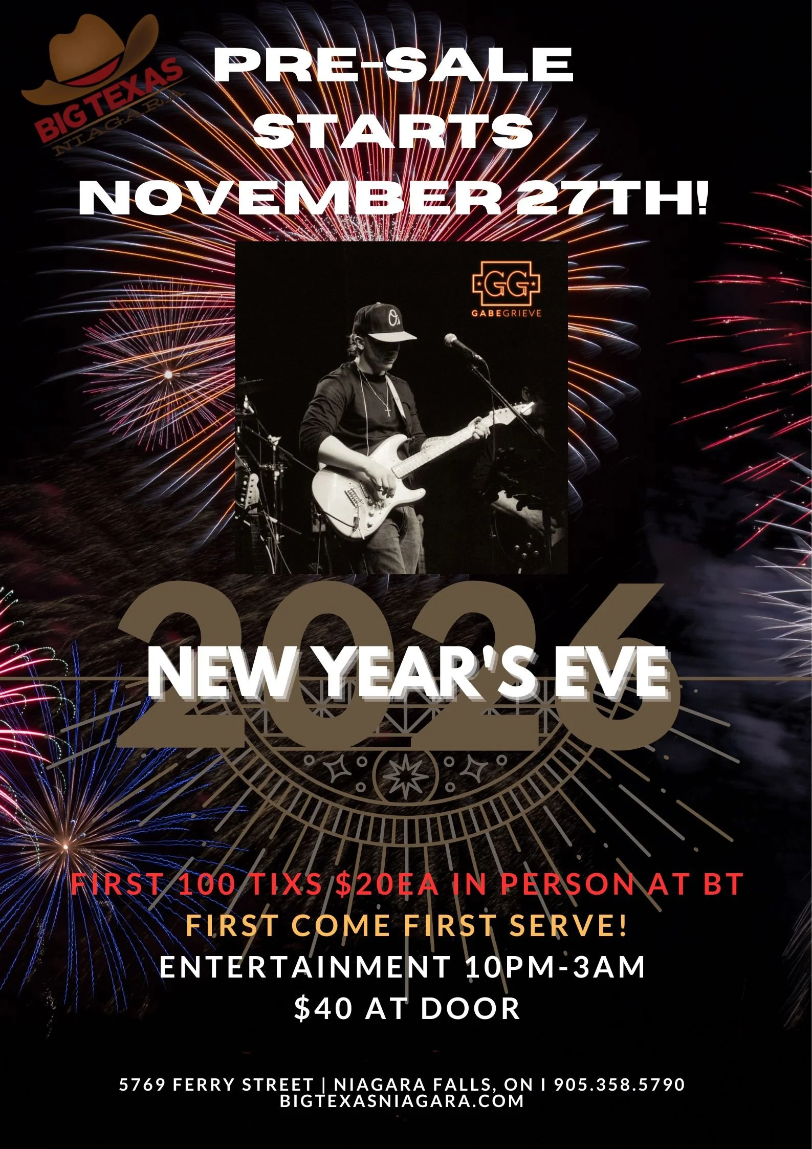 NYE '26 PRE-SALE