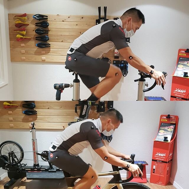 One of the reasons we love the fit bike. The system six's integrated cockpit makes adjustment difficult. On the fit bike we can get the right reach and ensure the rider gets the best stem for them. 
#chasefactor #bikefit #Cycling #systemsix #sttsyste