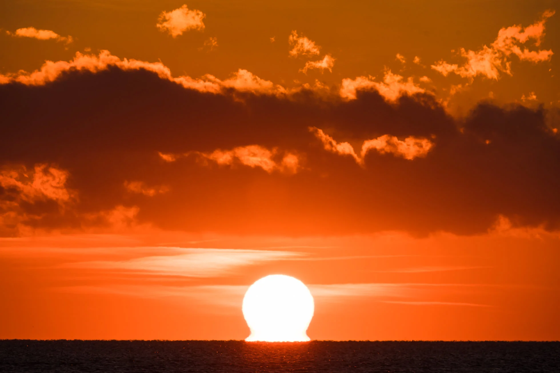 Orange sky, sunset, Canadian hole, kite point, pamlico sound, cape hatteras national seashore, outer banks photographer, landscape photography