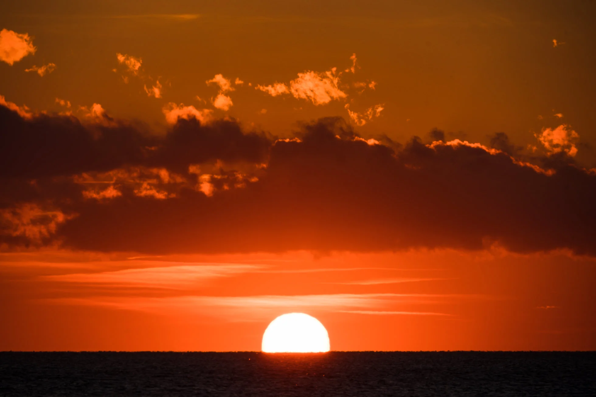 Orange sky, sunset, Canadian hole, kite point, pamlico sound, cape hatteras national seashore, outer banks photographer, landscape photography