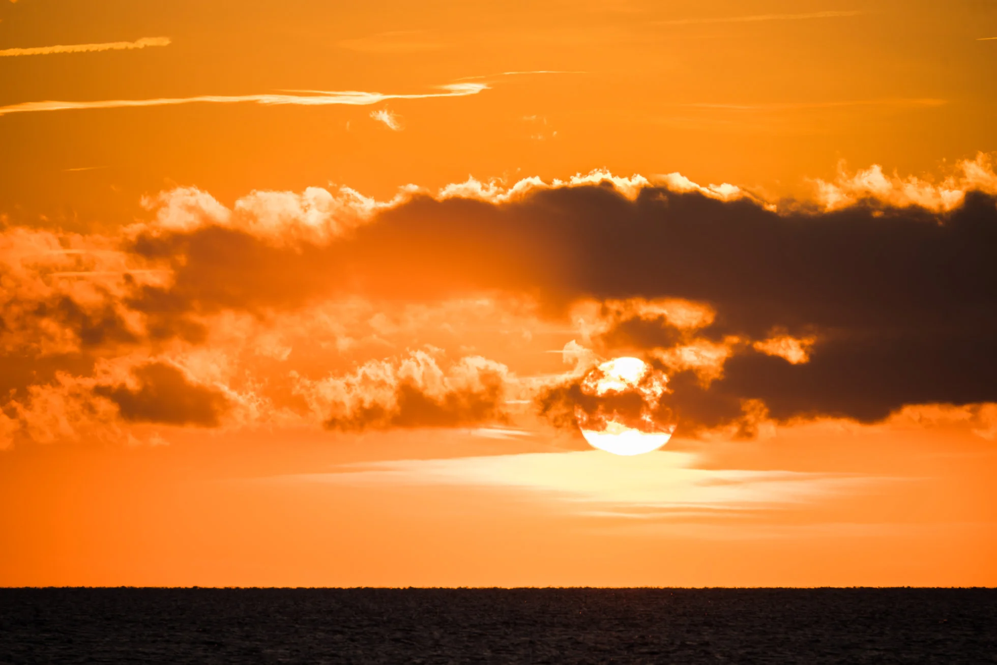 Orange sky, sunset, Canadian hole, kite point, pamlico sound, cape hatteras national seashore, outer banks photographer, landscape photography