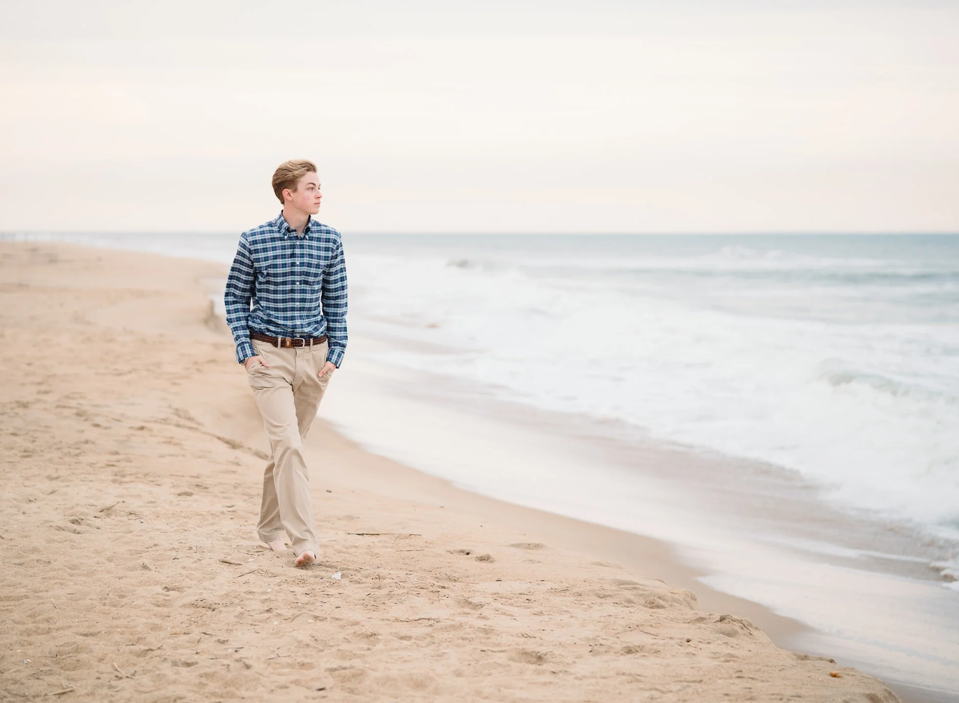 first landing state park senior portraits, Virginia beach oceanfront, cox high school photographer