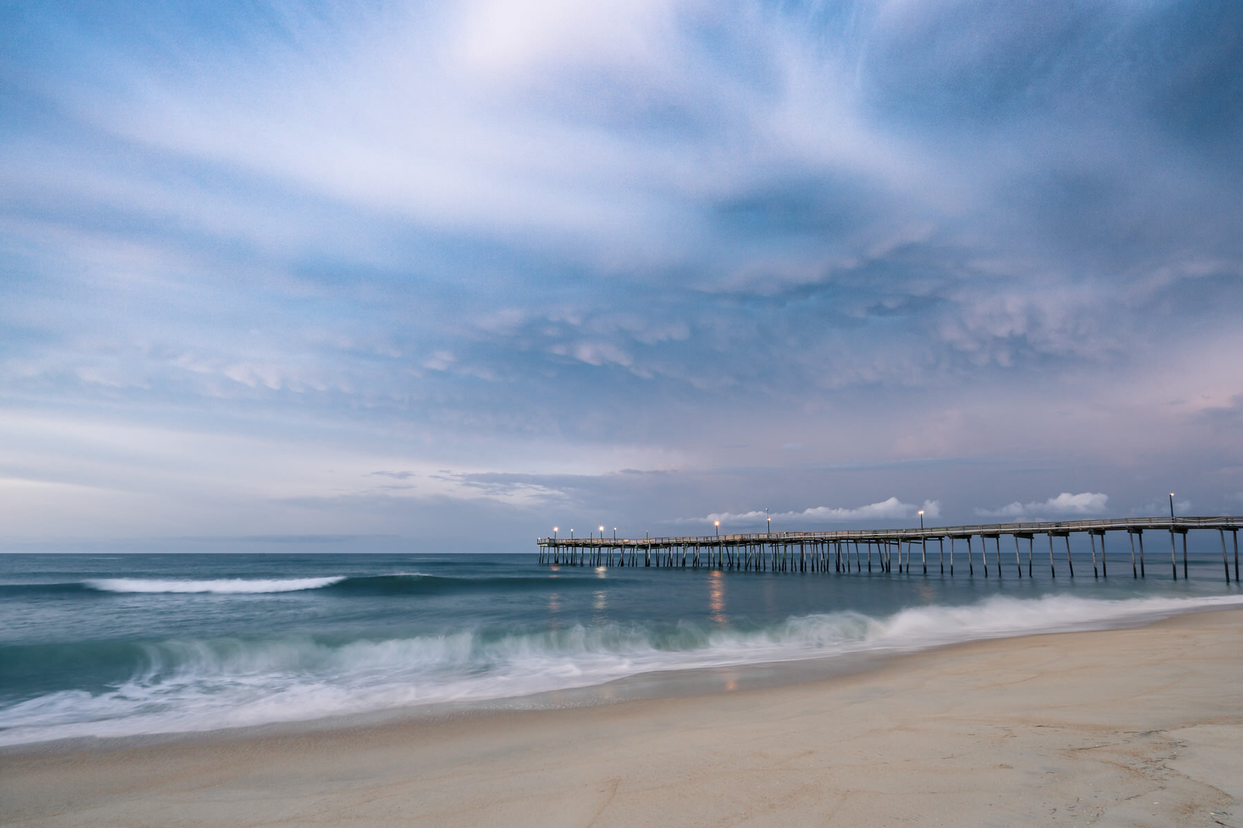 Stormy Sunrise at the Avon Pier © Jennifer Carr Photography Virginia Beach.jpg