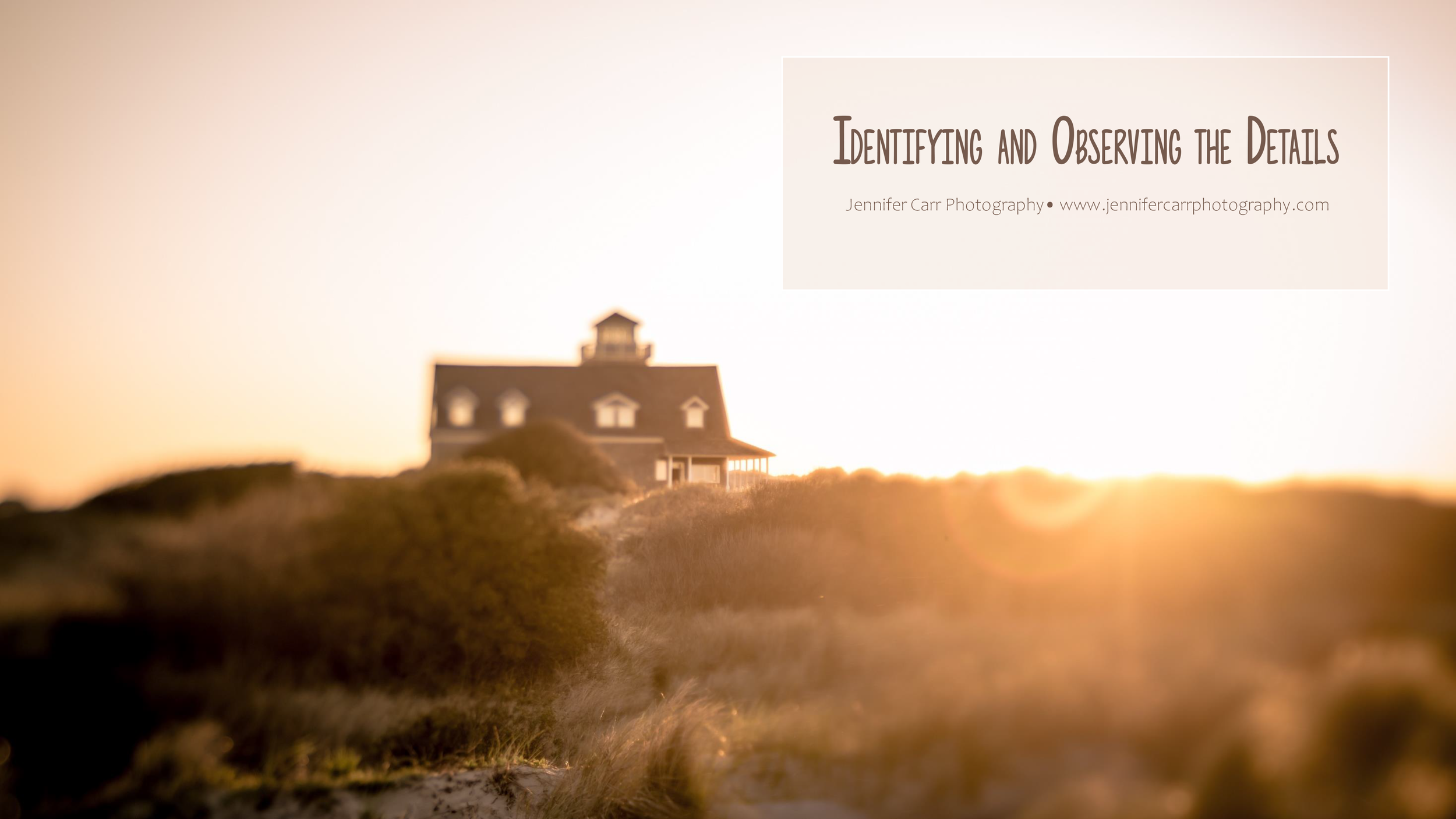 Identifying and Observing the Details