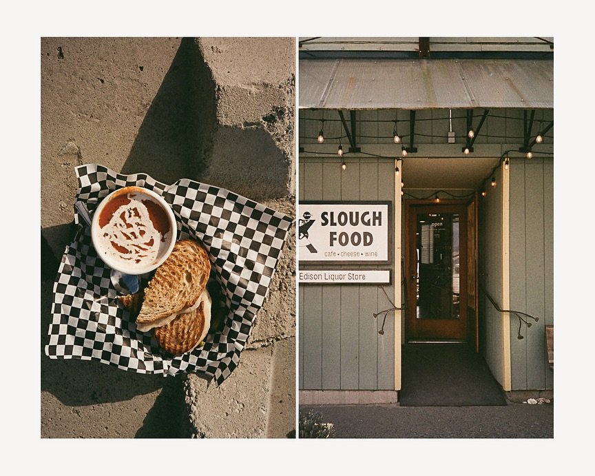 🎞️Lunch stop at @sloughfood in Edison was an absolute delight! Their grilled cheese and tomato soup was so incredibly good, it made me want to slow down and truly savor every bite. 🧀🍅

Maybe even better, though, was this scene from the same spot! 