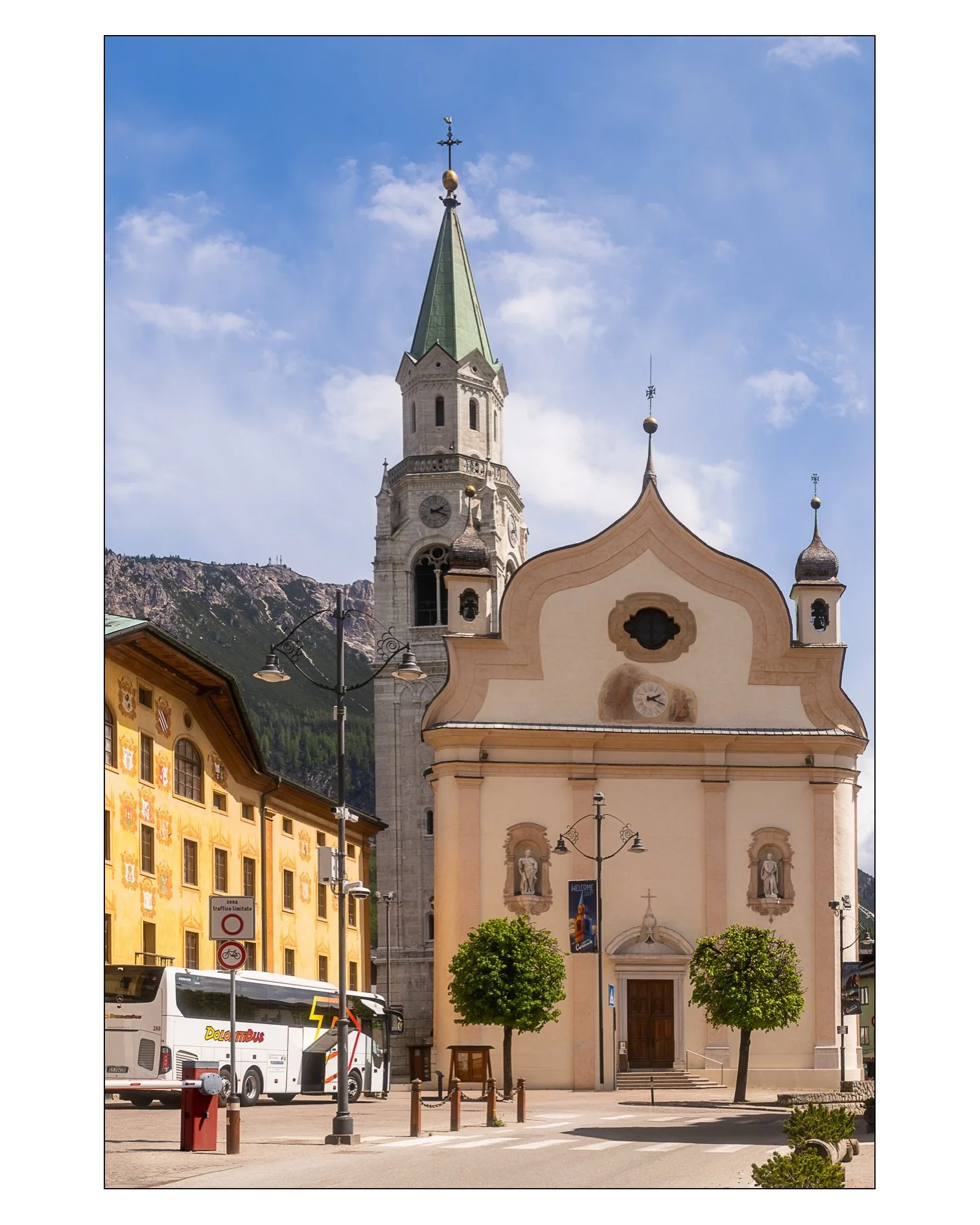 Cortina was a sleepy ghost town during our off season visit last month and I kind of loved it.  Thanks to the Olympics, the town grew a lot since our last visit in 2018, but because we were there between the craze of ski season and summer hiking seas
