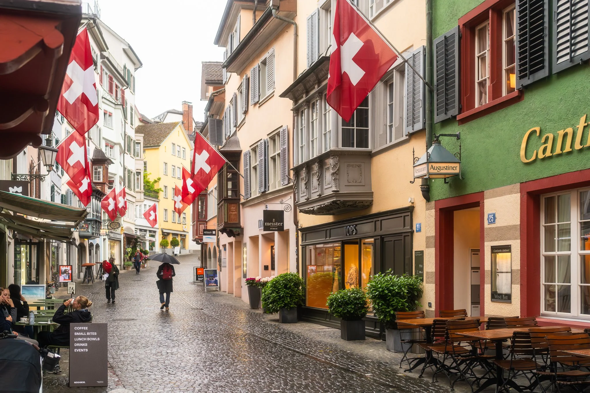 rainy day in zurich