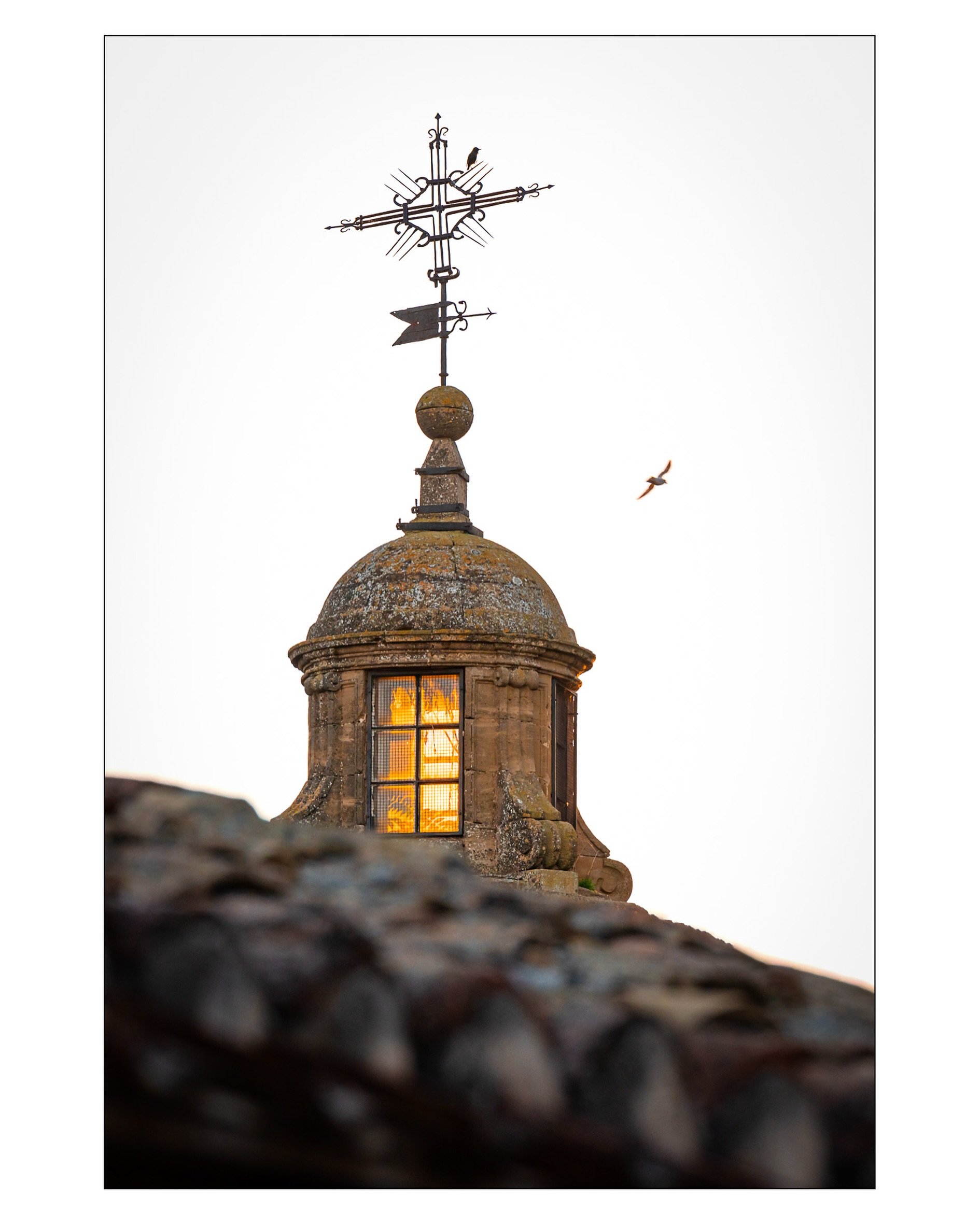 First light hits the campanario of the Iglesia de Nuestra Se&ntilde;ora de la Asunci&oacute;n in Briones, Spain. 

I&rsquo;m longing for an early morning walk through an old town.  Especially one with buildings built in the 1500s. 

#travelphotograph