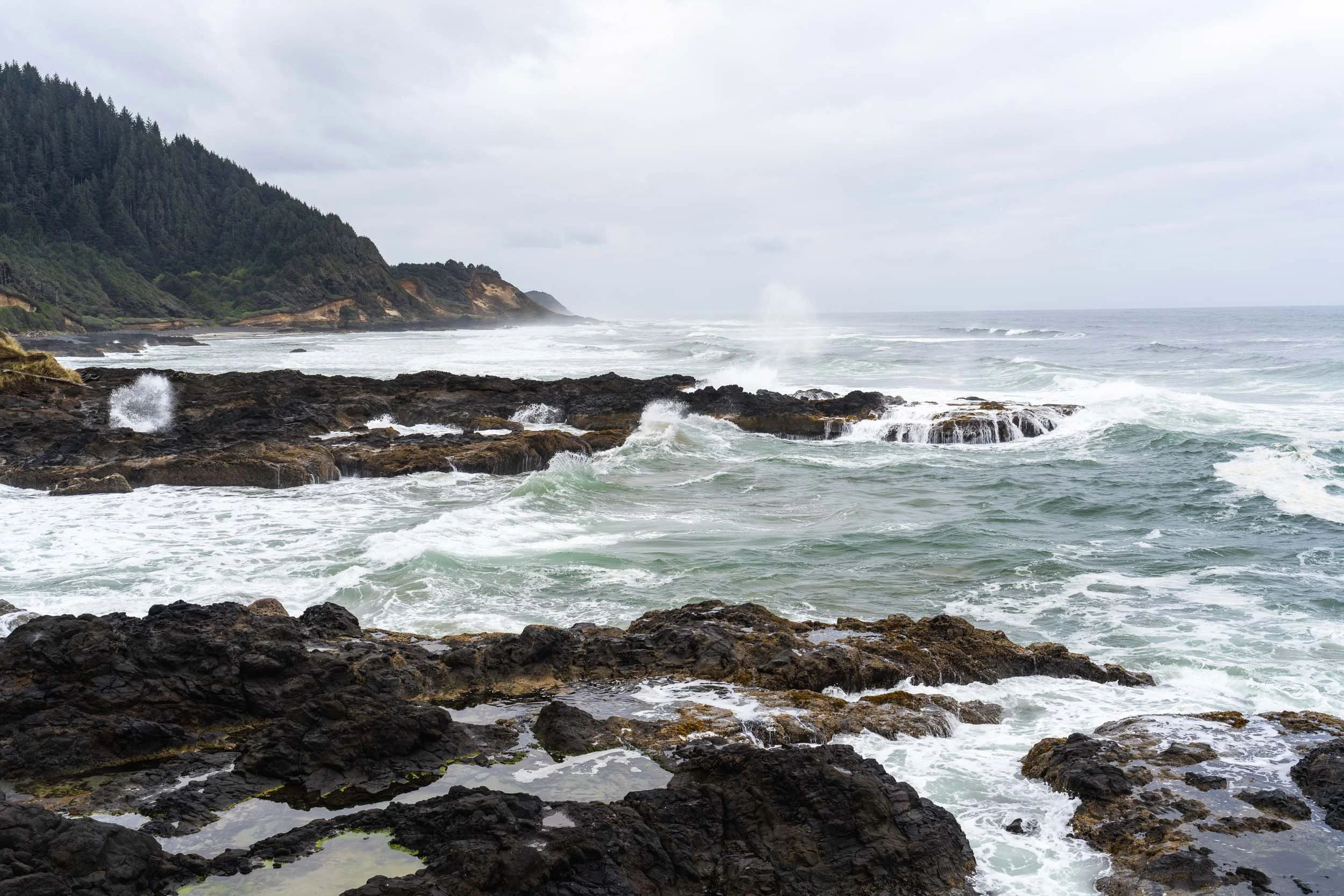 Wells at Cape Perpetua, Oregon