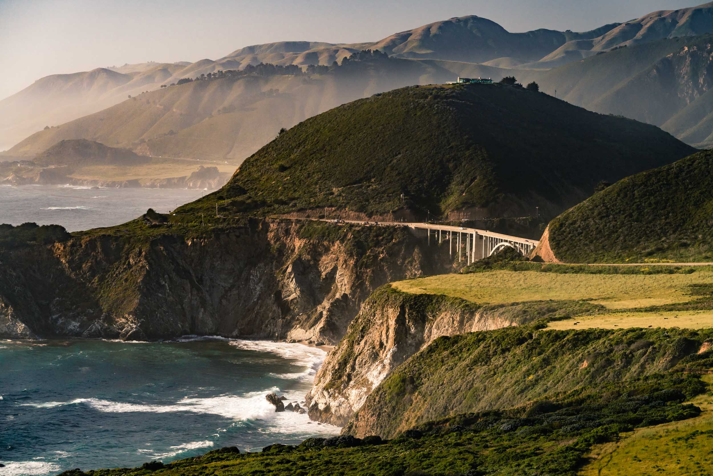 Golden Hour at Bixby Canyon Bridge in Big Sur California