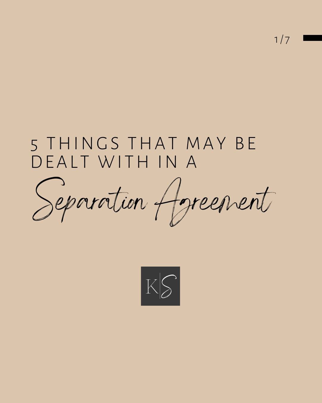 A separation agreement can help couples navigate the complexities of separation and divorce by addressing important issues such as property division, parenting time and child support, spousal support, insurance and healthcare, and tax matters.

#oned