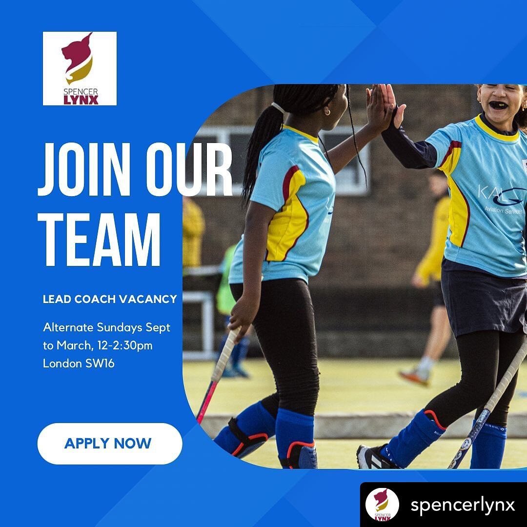 There is a coach vacancy open within the award winning @spencerlynx team!

Interested in joining as a lead coach? DM @spencerlynx for more information.

Posted @withregram &bull; @spencerlynx Coach vacancy 👀🏑🤩

We are looking for a coach to work a