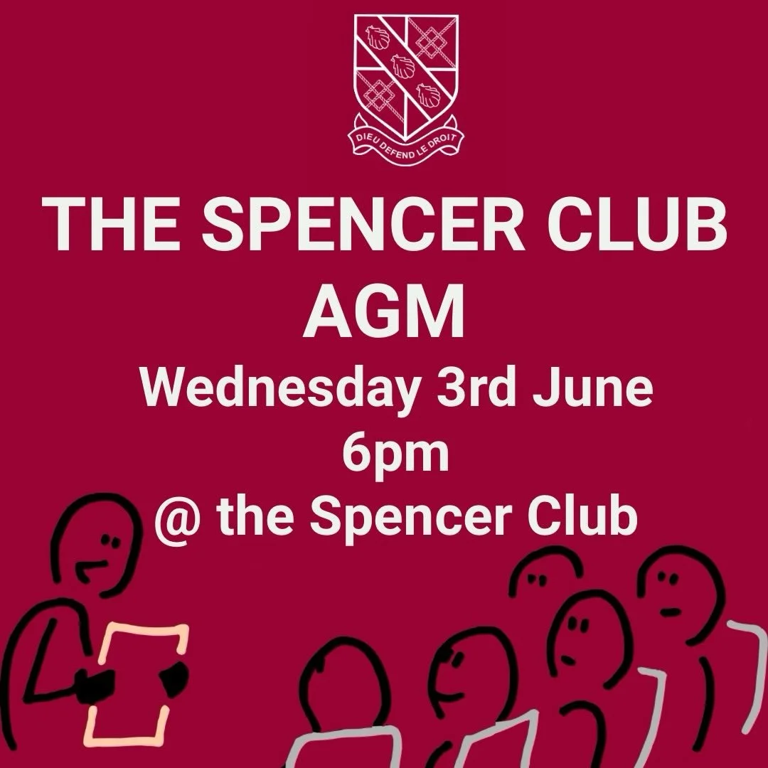 SPENCER CLUB AGM WEDNESDAY 3 JUNE AT 6.00 PM IN THE CLUBHOUSE

Please note that the Club&rsquo;s Annual General Meeting will be held on June 3rd at 6pm in the clubhouse. 

A reminder to you all that every adult member of any of our six constituent sp