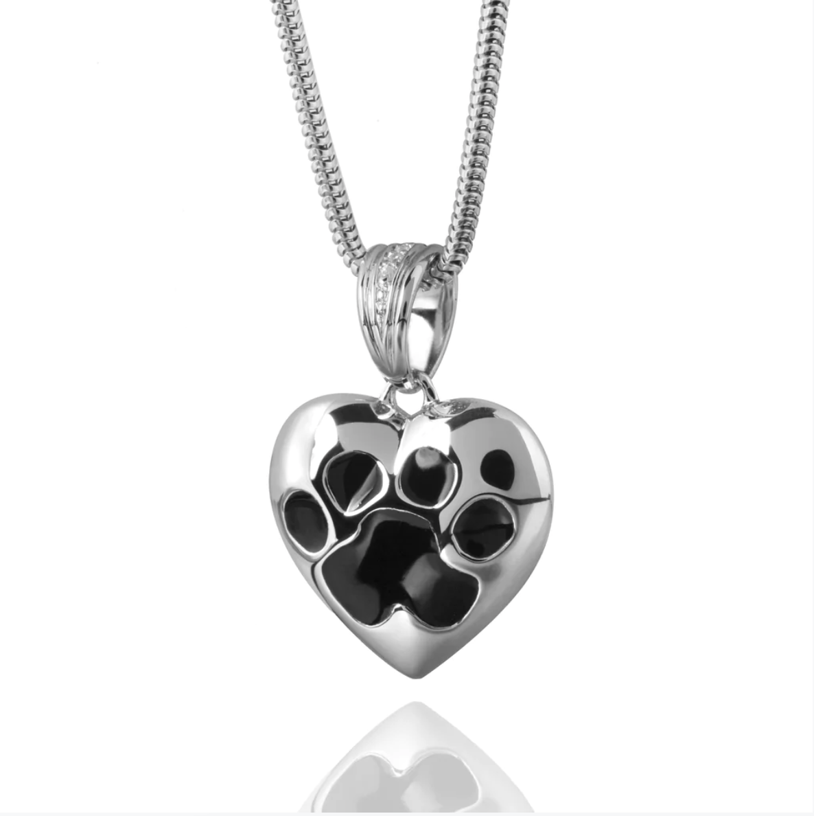 Paw Print Necklace Lab-Created Opal Sterling Silver | Kay Outlet