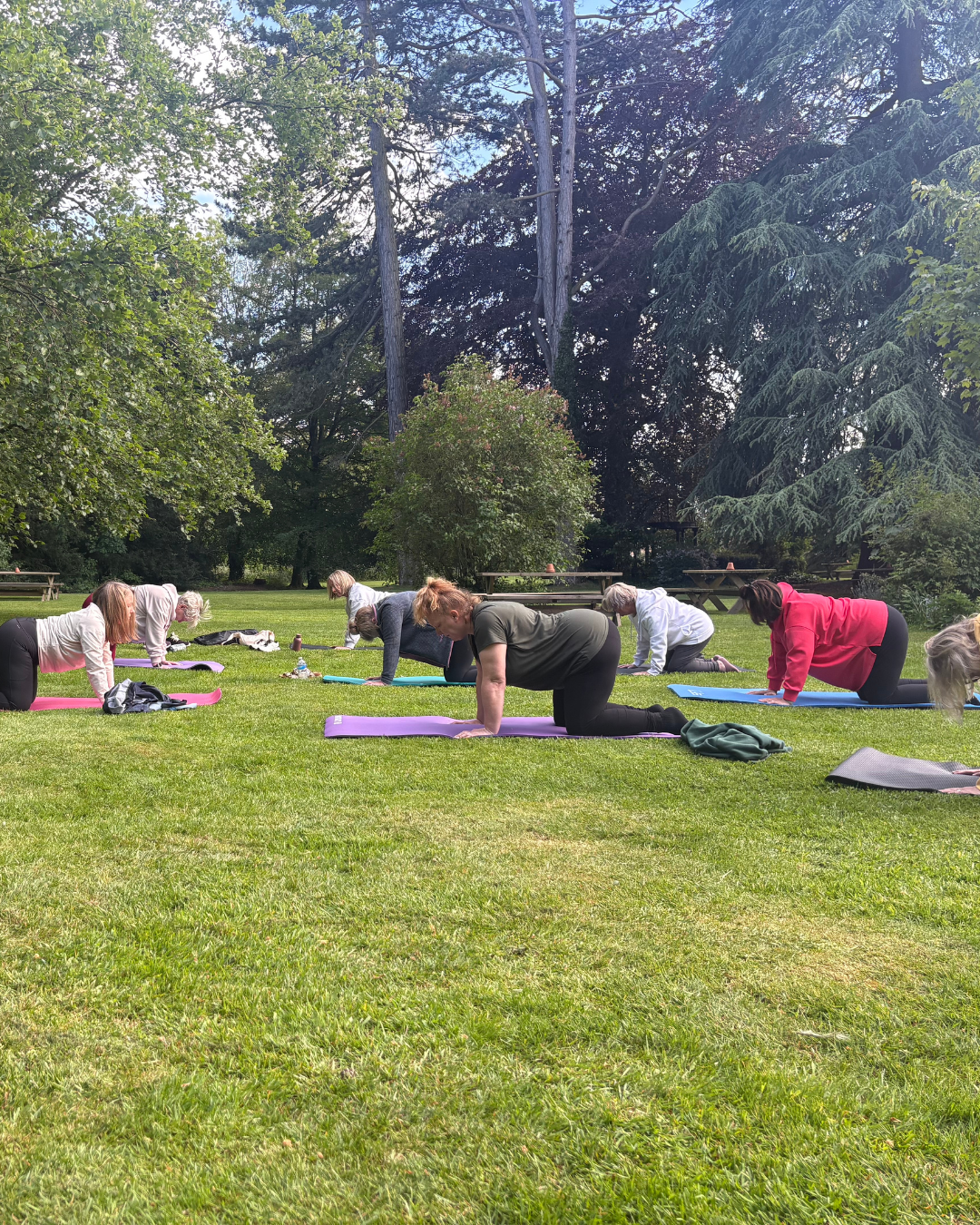 Secret garden pilates society at Weston Hall Hotel