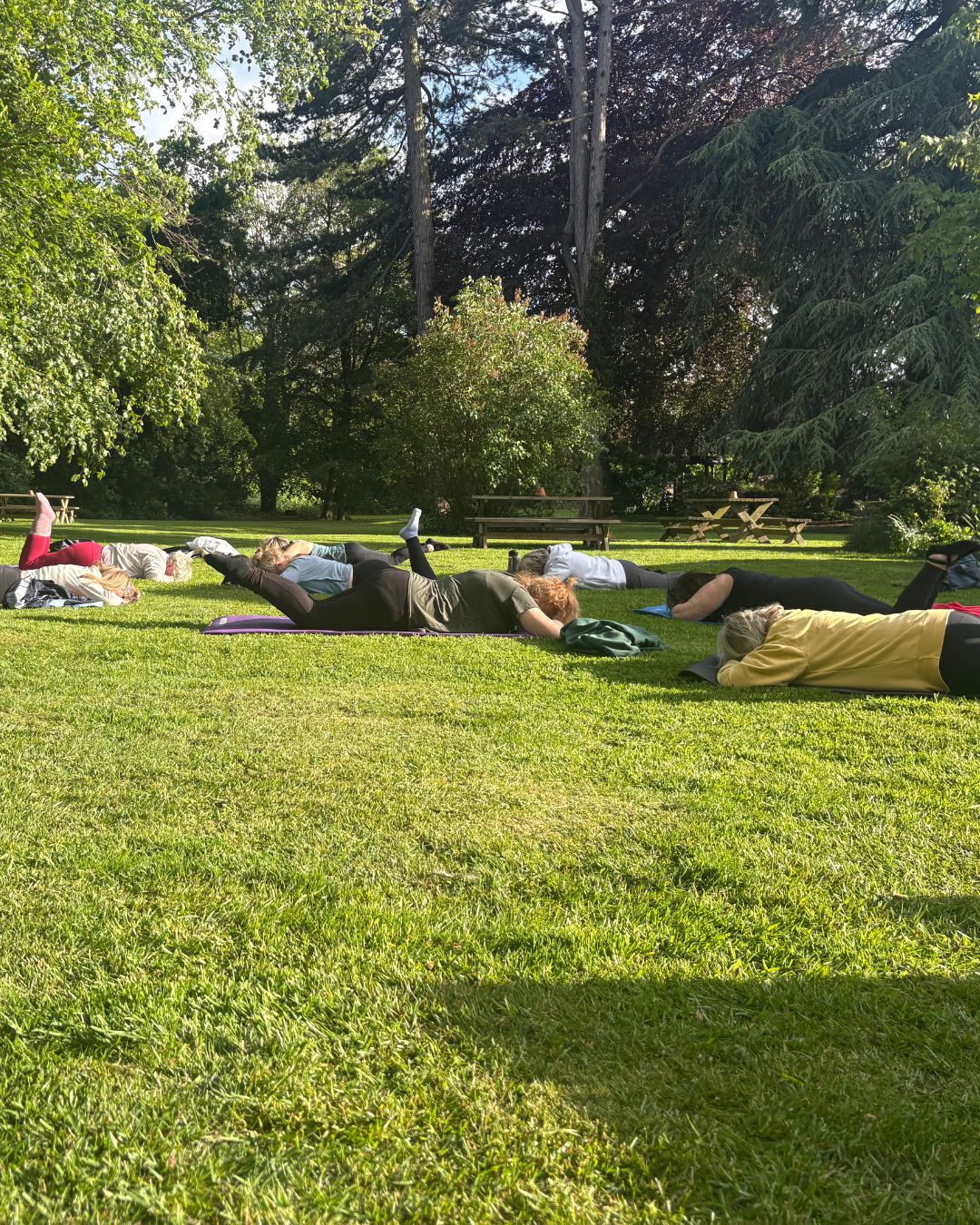 Secret garden pilates society at Weston Hall Hotel