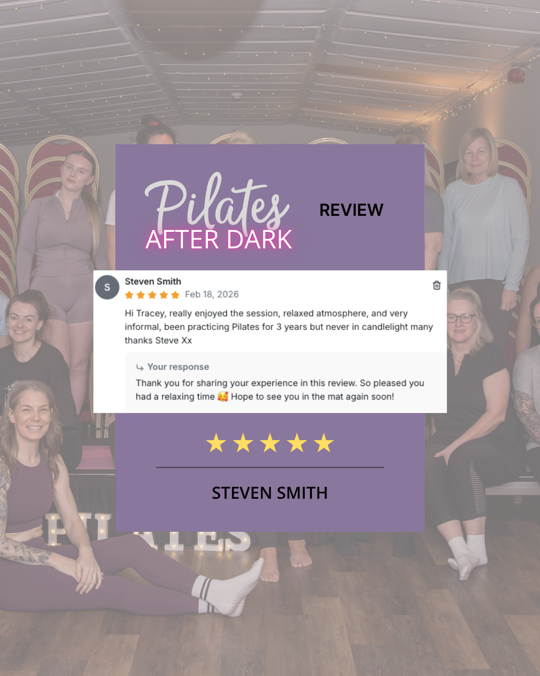 Pilates After Dark Client Review