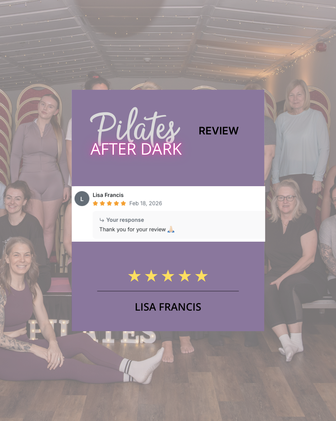 Pilates After Dark Client Review