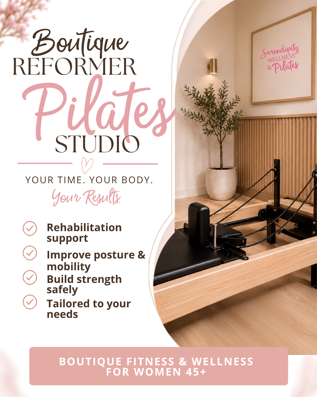 Serendipity Wellness® & Pilates reformer pilates studio