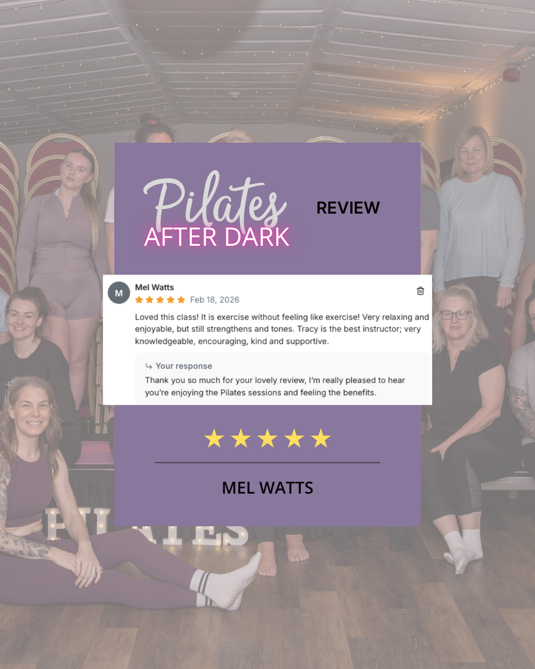 Pilates After Dark Client Review