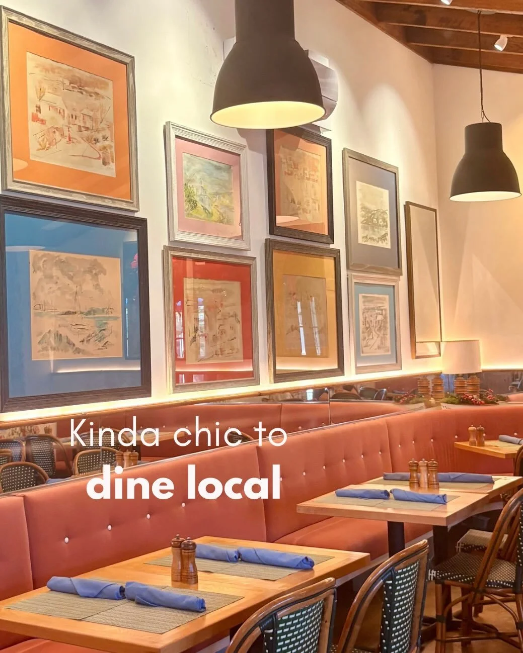 Kinda chic to dine alongside original Alfred Birdsey watercolor paintings🌴🍽️
(Plus the good food, good company &amp; your favorite little corner of Vero Beach.)
See you at Citron Bistro tonight💚
.
.
.
#coastaldining #kindachic #verobeachfl #verobe