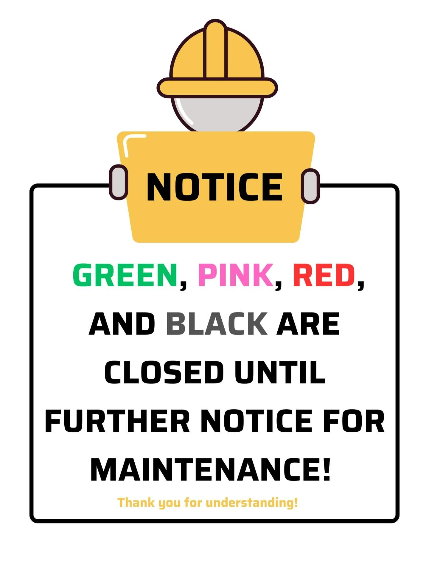 🚨Course closure change🚨
As we work to improve our courses and perform essential maintenance, some courses will be temporarily closed throughout the summer.
Stay updated by following us on social media and checking our website regularly for the late
