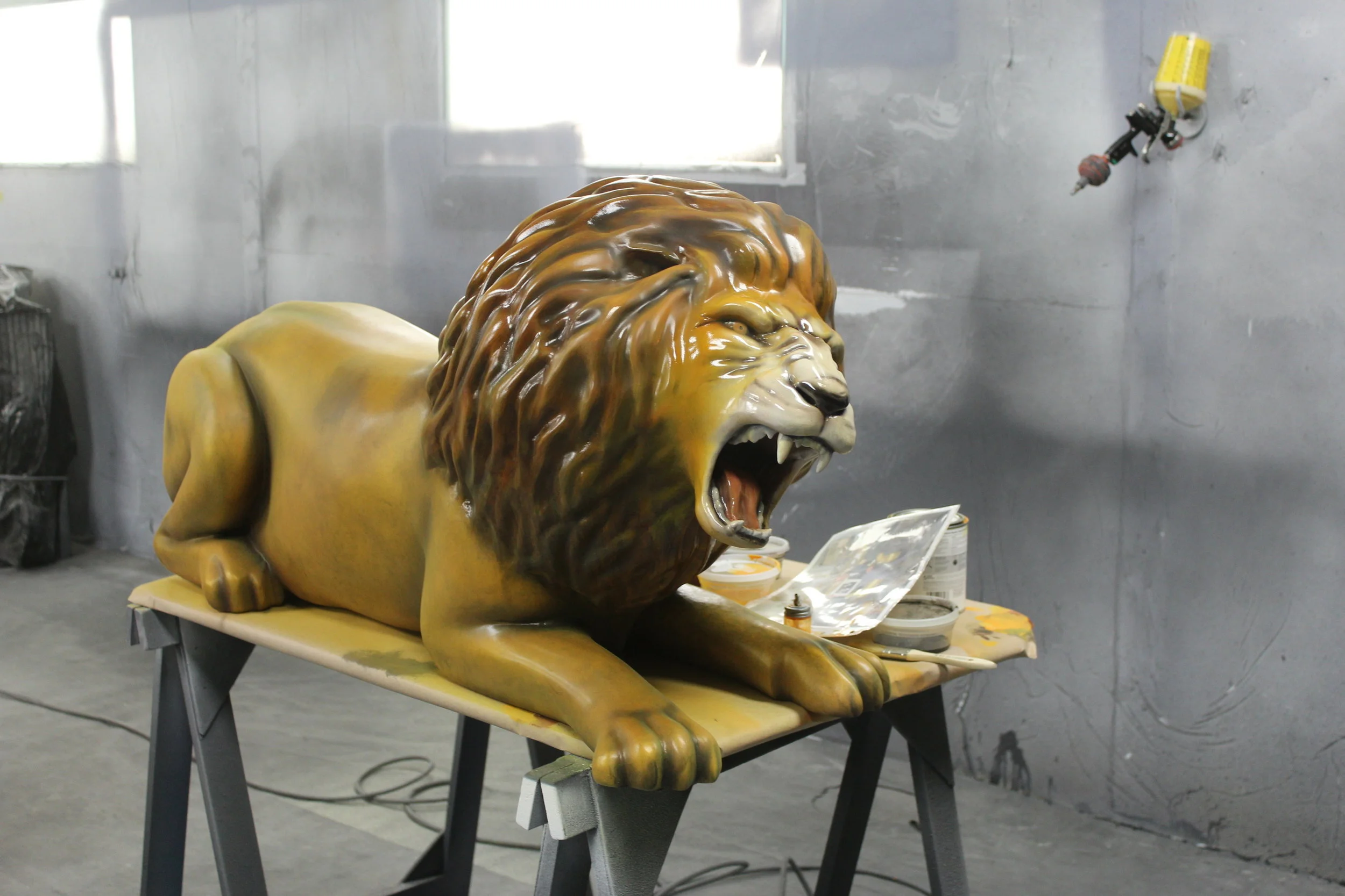 Broadway King Lear Lion painted at Czinkota Studios