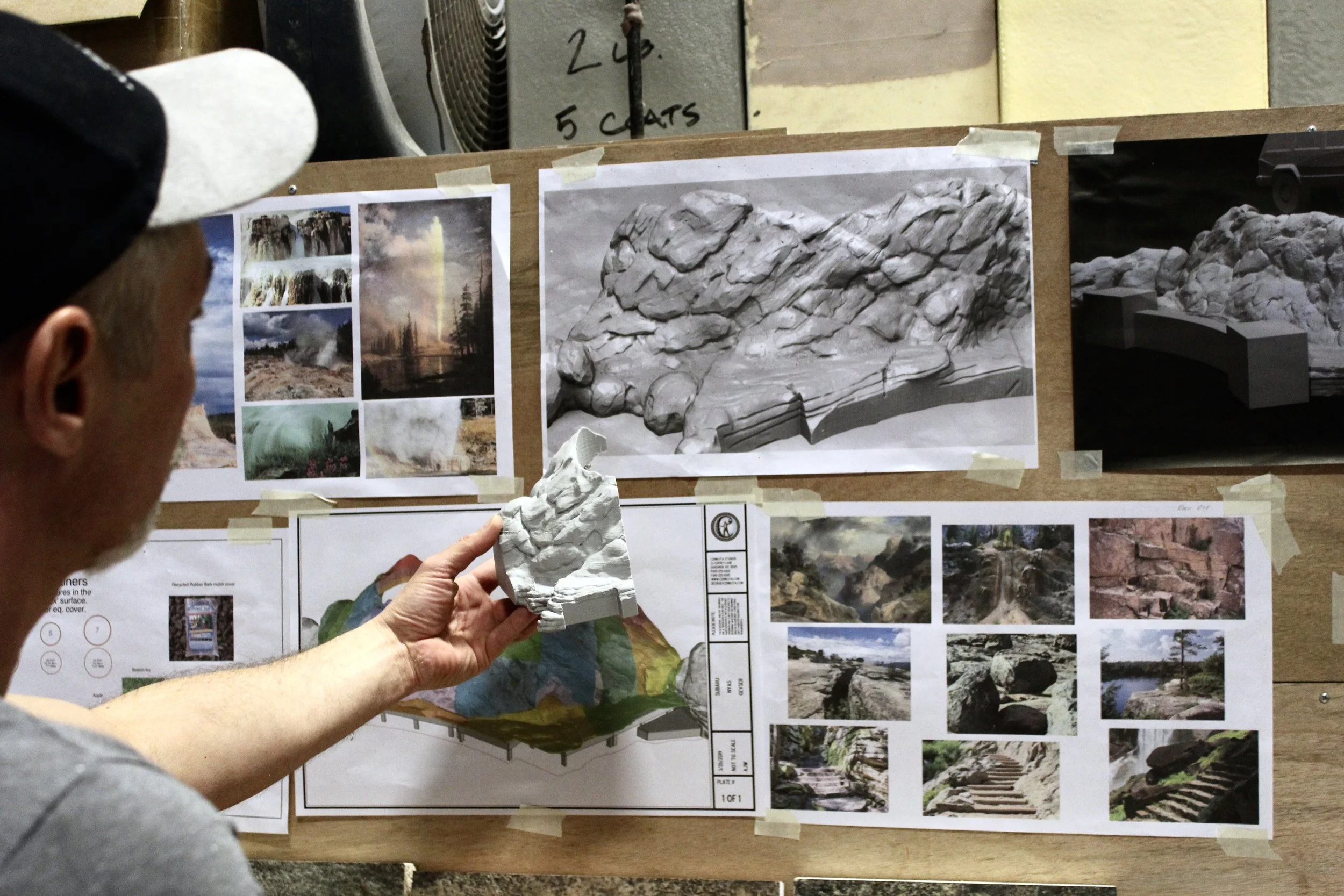 Digital renderings of mountainous range for Subaru