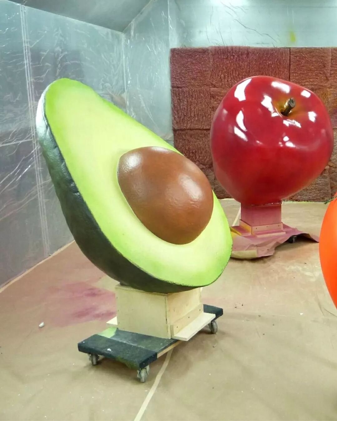 In 2010, we sculpted and painted several produce items, including broccoli, bananas, avocados and more for Target's Fresh campaign, launching their fresh food options | @target

These giant fruits and vegetables were first sculpted as computer models