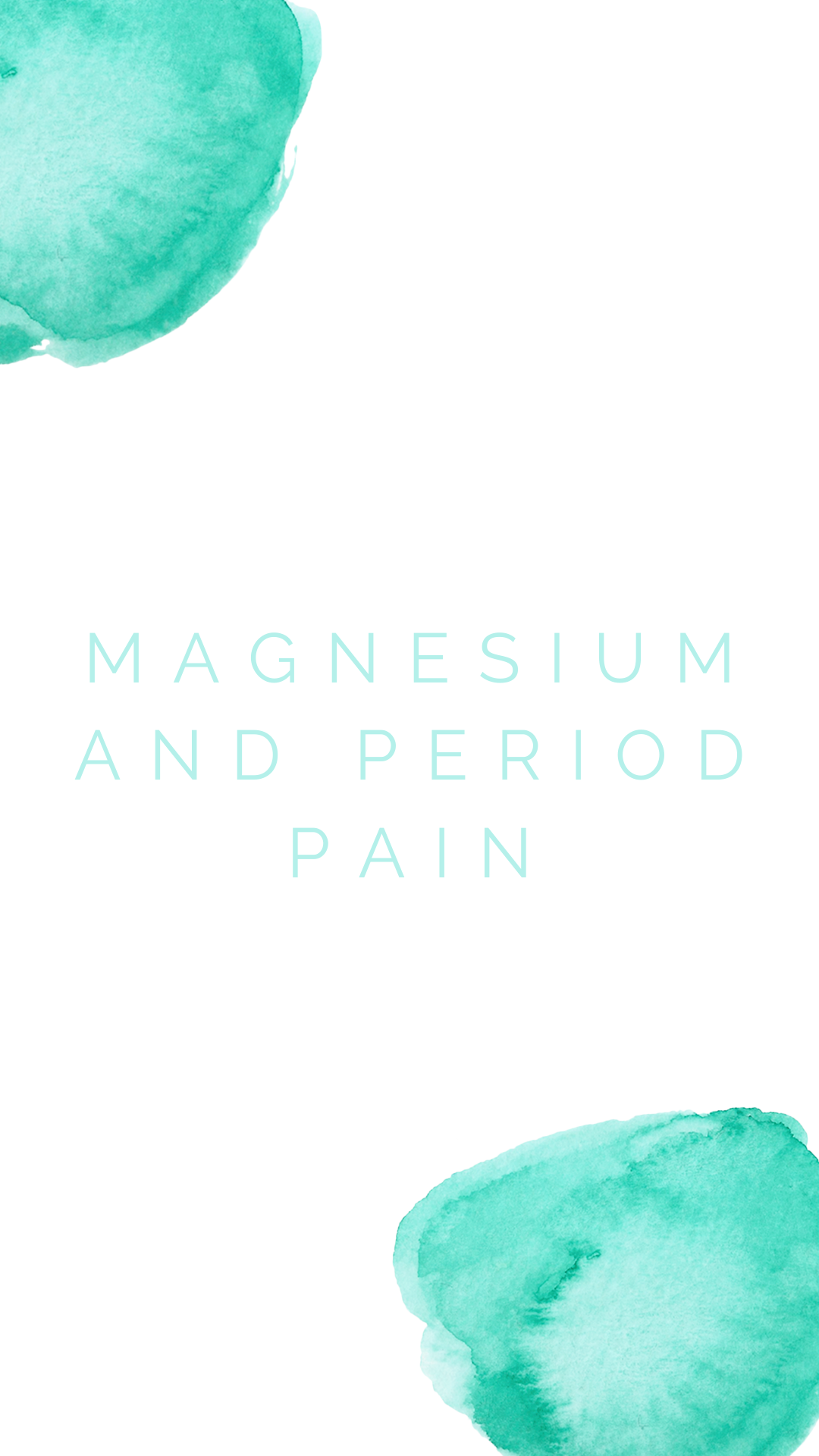 Magnesium and period pain
