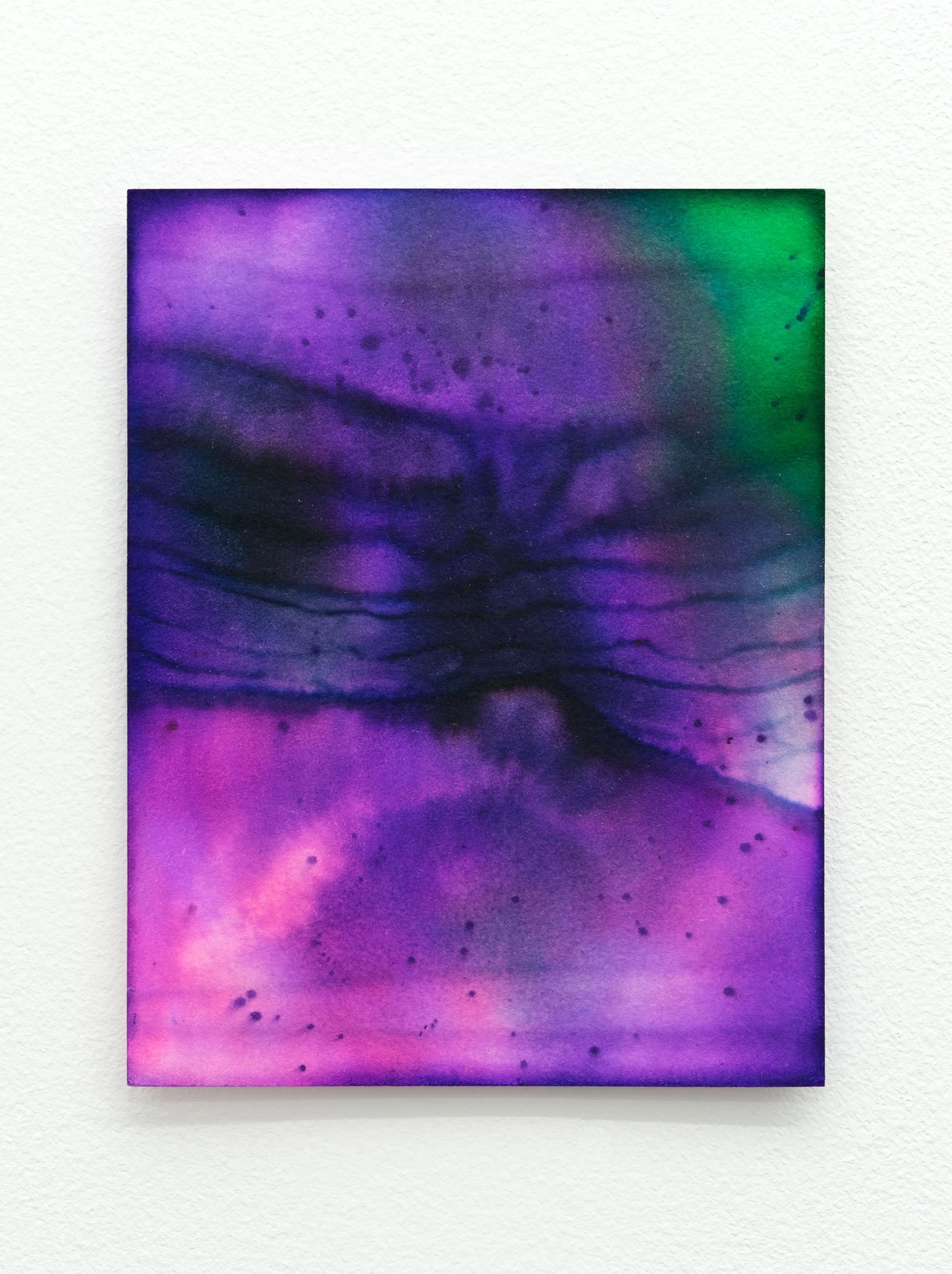  May 1 , ink on chromatography paper soaked in Advil/ Kombucha solution, 4.3 x 5.5 inches 