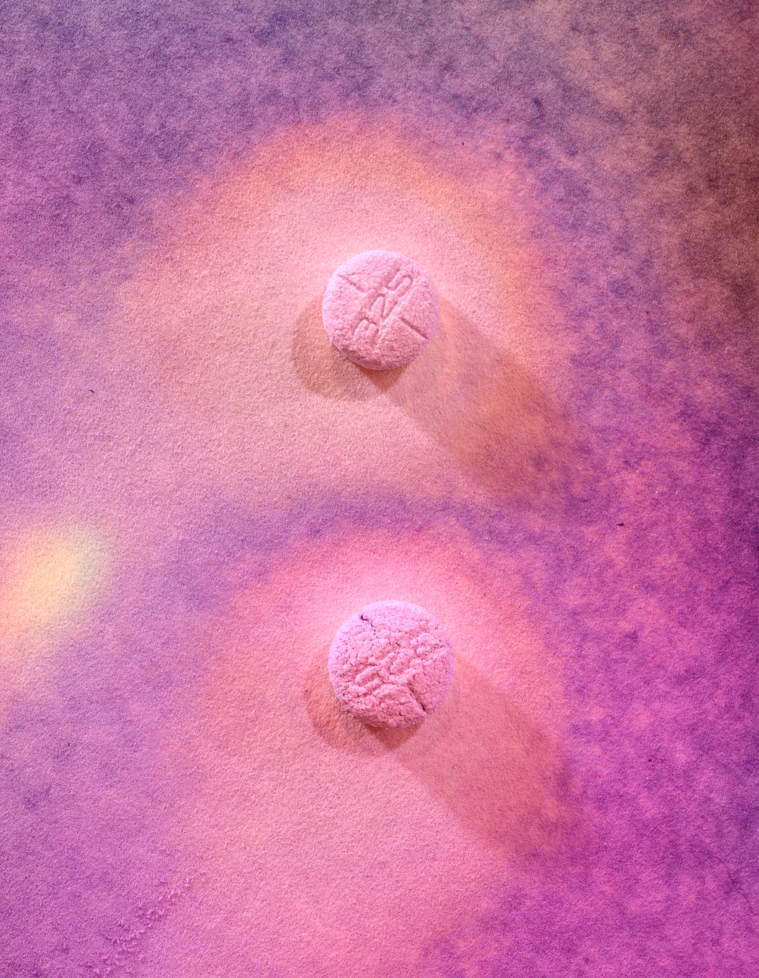   Detail , April (My Face), ink on chromatography paper soaked in Tylenol and Mezcal solution, 40 x 32 inches 