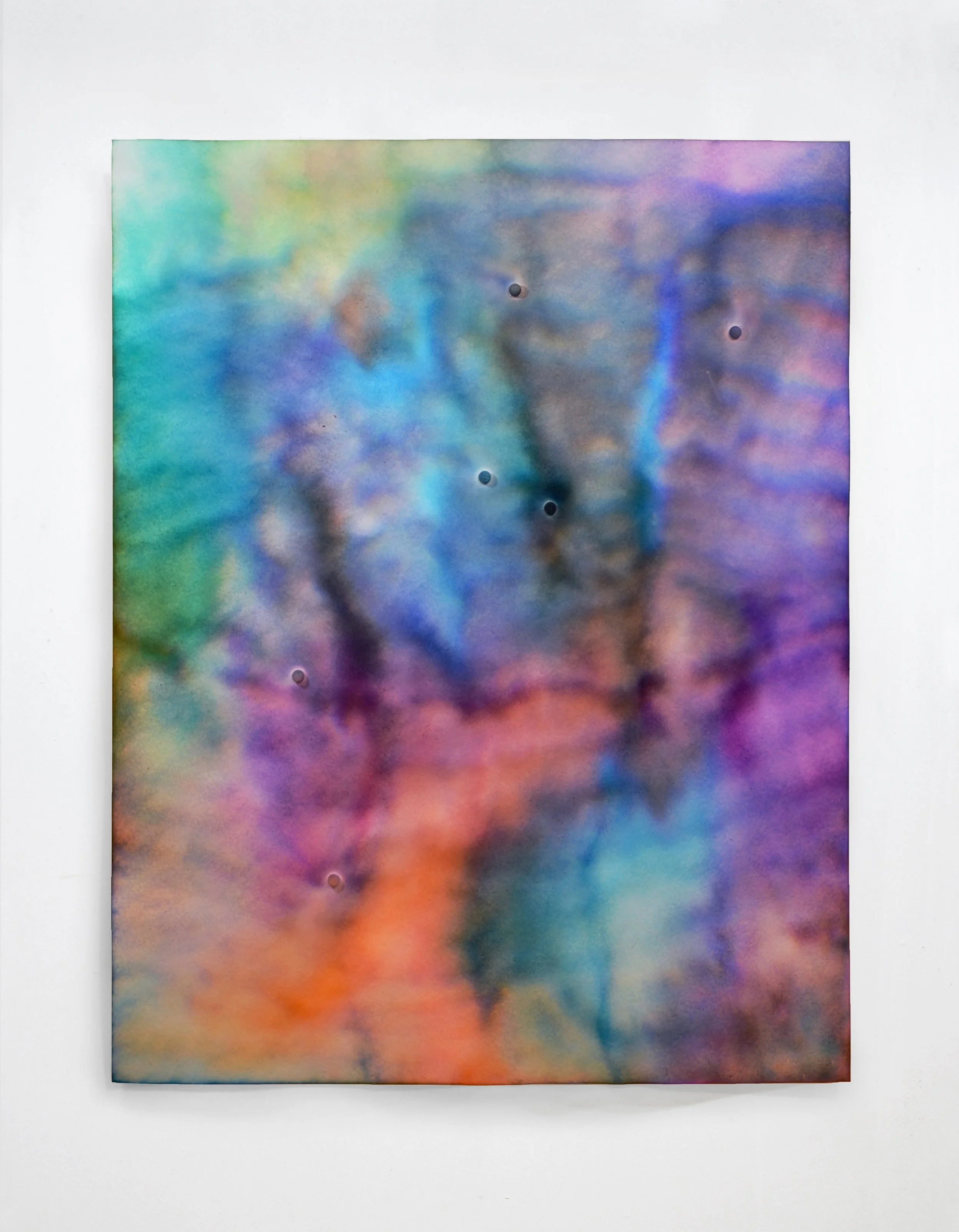  Groundhog Day, ink on chromatography paper soaked in Codeine solution, 40 x 32 inches 