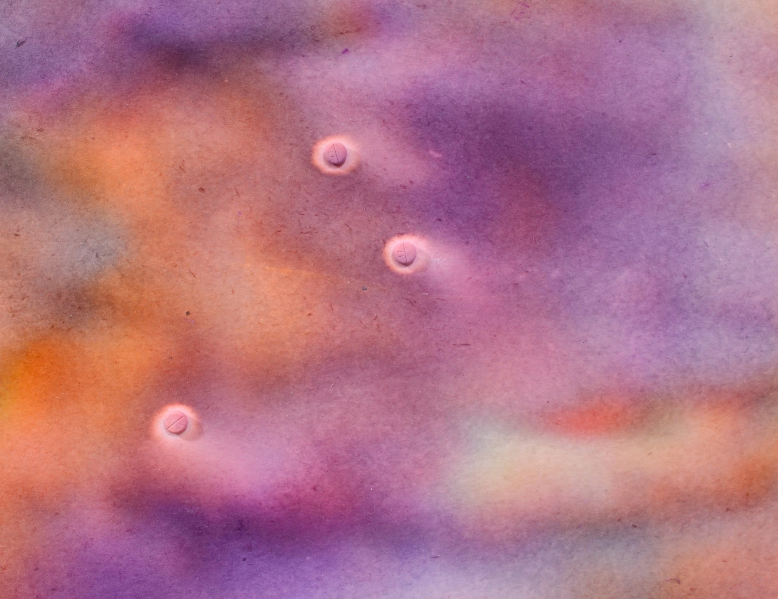  Detail, Winter Sounds ,  ink on chromatography paper soaked in Furosemide solution, &nbsp;26 x 38 inches 