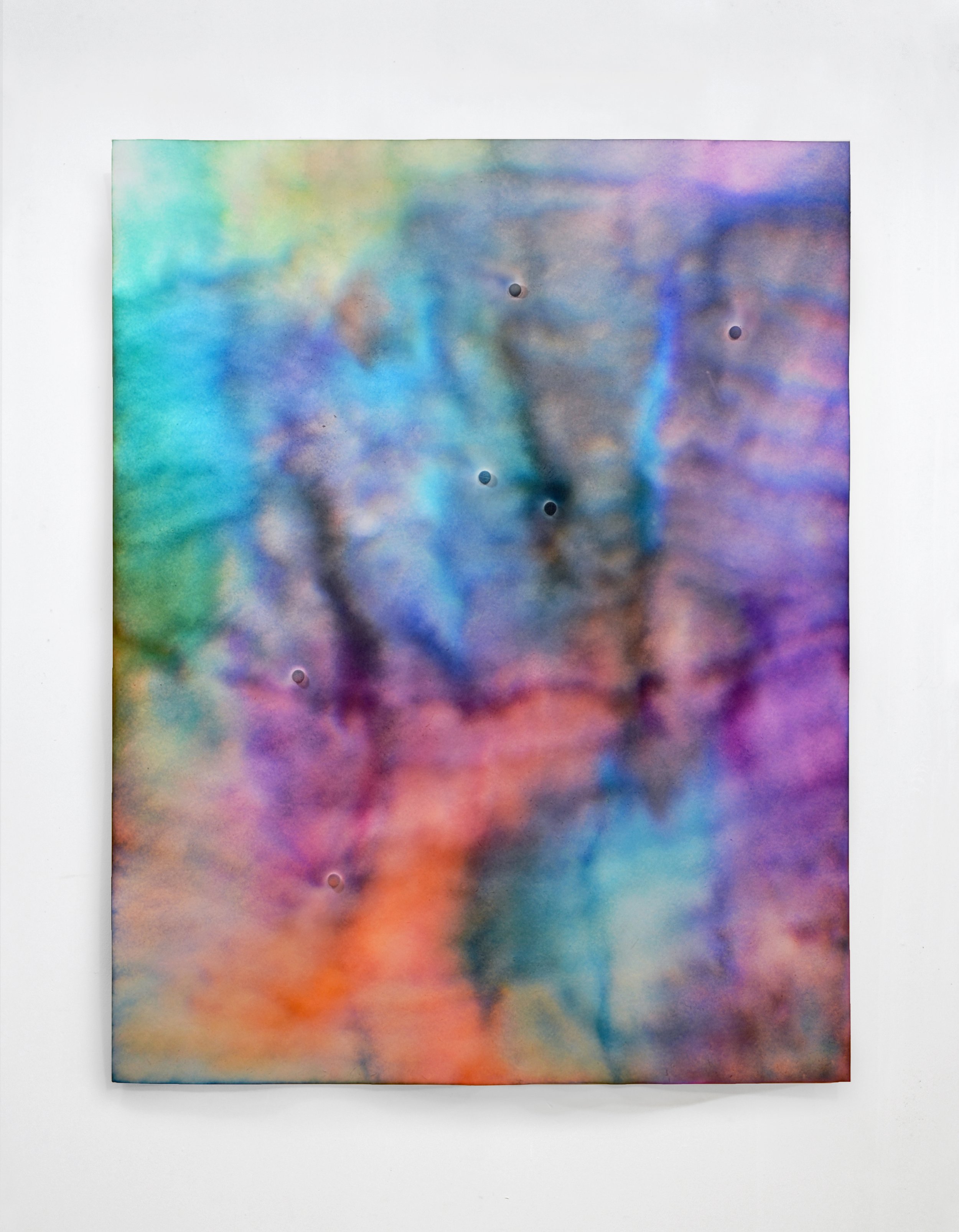  Groundhog Day, ink on chromatography paper soaked in Codeine solution, 40 x 32 inches 