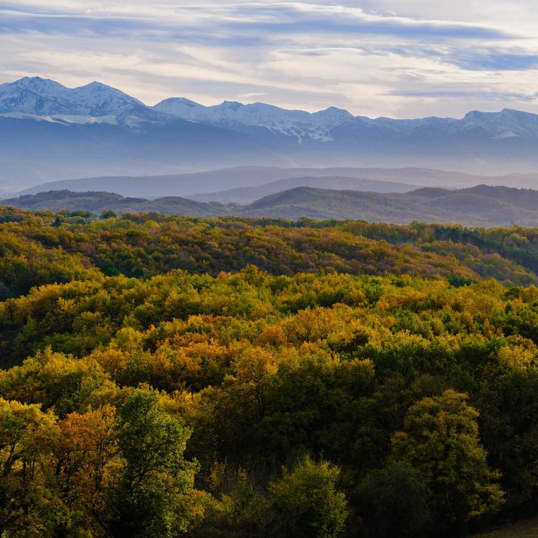 Pyr&eacute;n&eacute;es in panorama - while cycling yesterday I stopped to shoot the skyline from a spot I know well and posted the image to show how panos will display seamlessly on a tablet or phone when swiping between images.