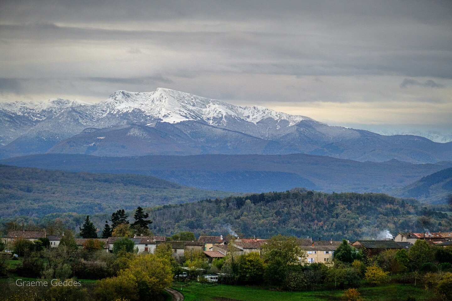 First snow-cover on Mt Fourcat.