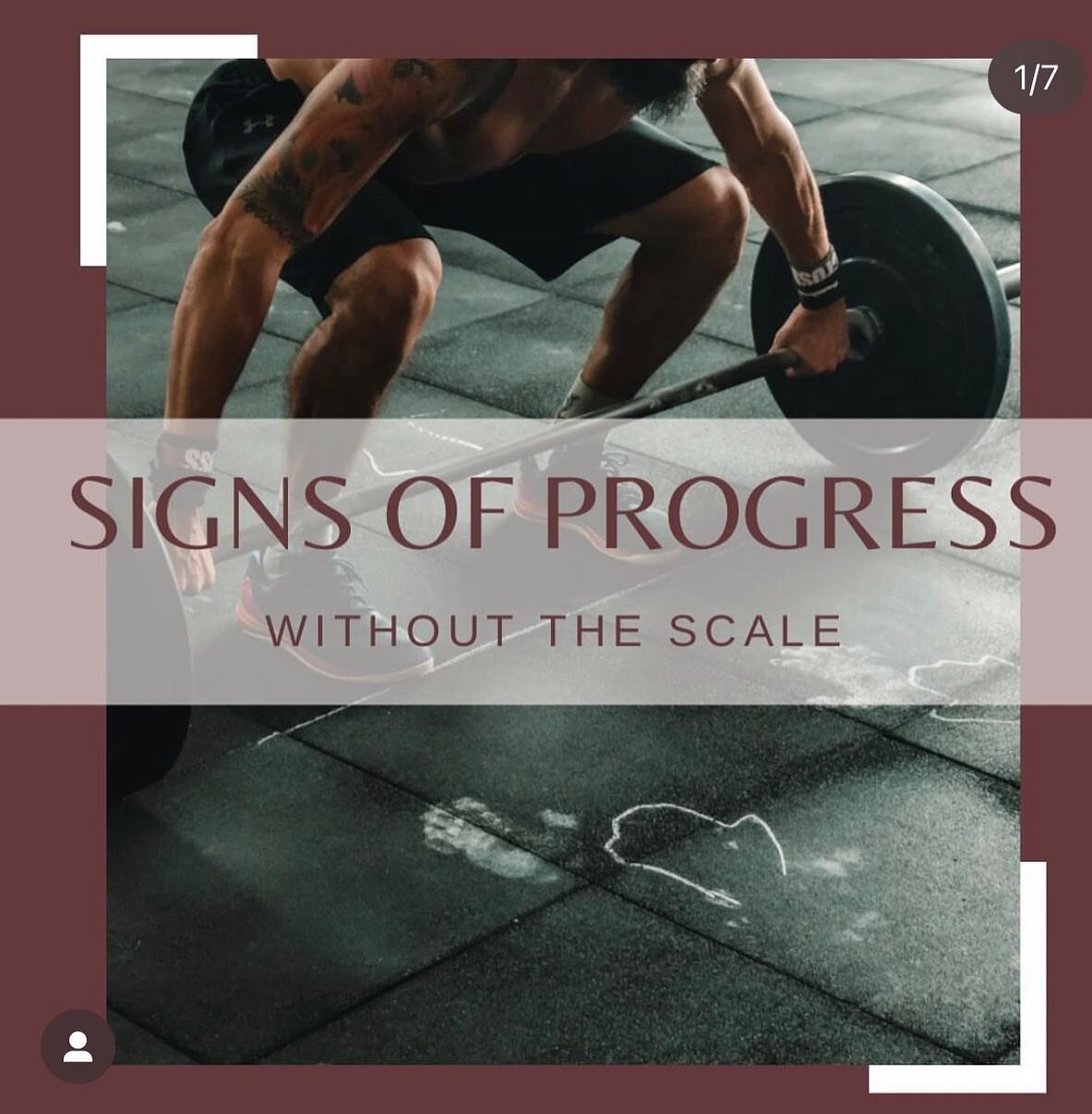 Thank you so much @mindfullynourishedwellness for sharing this message with us here at The Loft Private Fitness! It is such a great reminder to everyone embarking on a new fitness journey. Not all progress can be seen in the mirror right away and thi