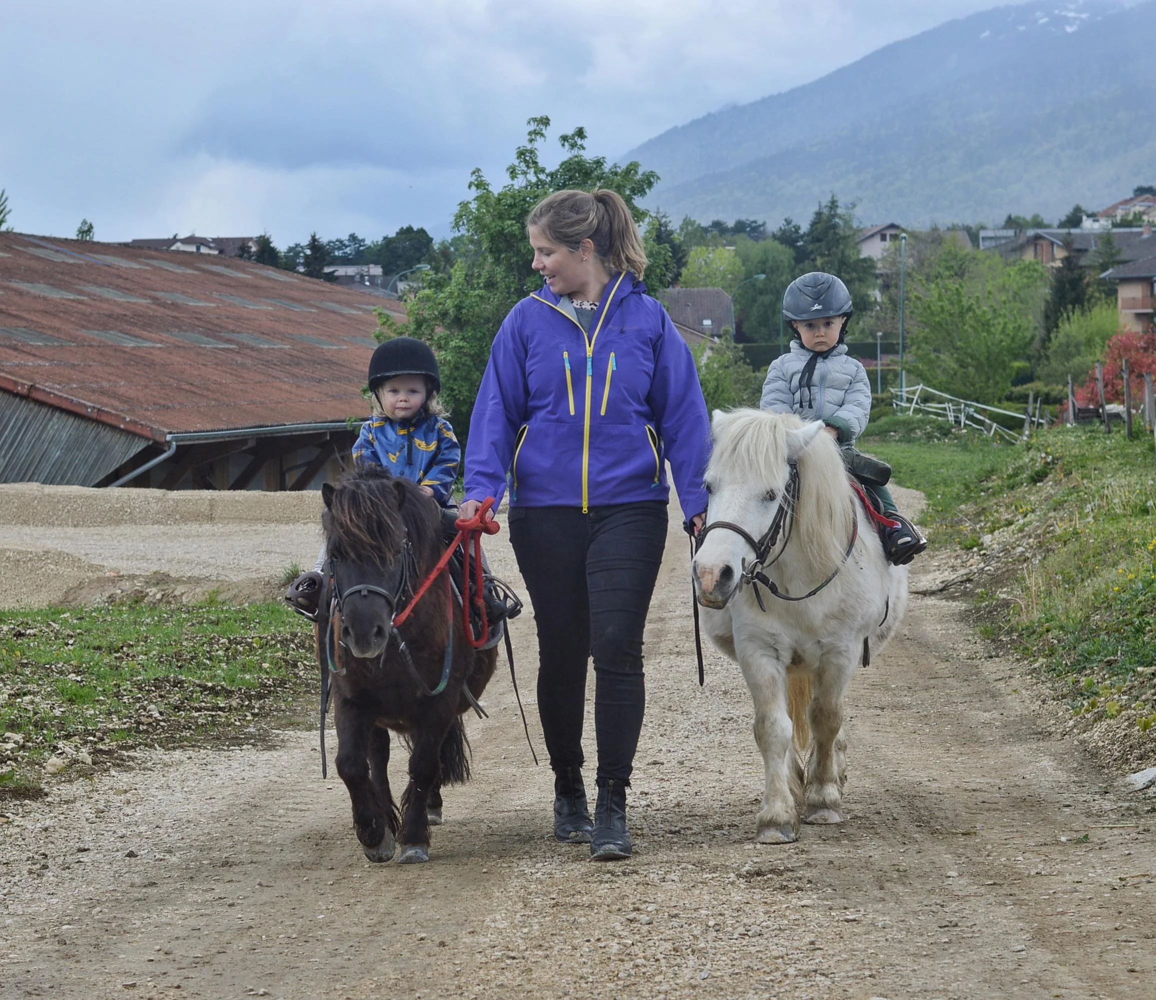 Pony Ride at Belle Ferme, Gex, FR