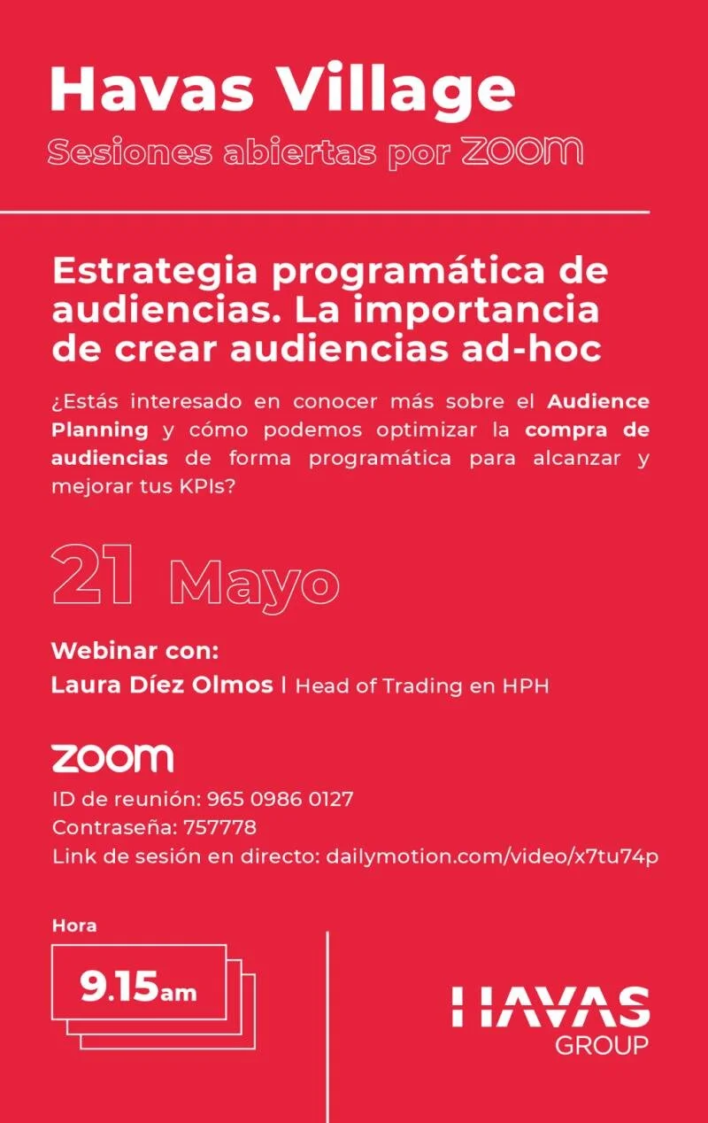Webinar:  Estrategia Programática de Audiencia, HAVAS