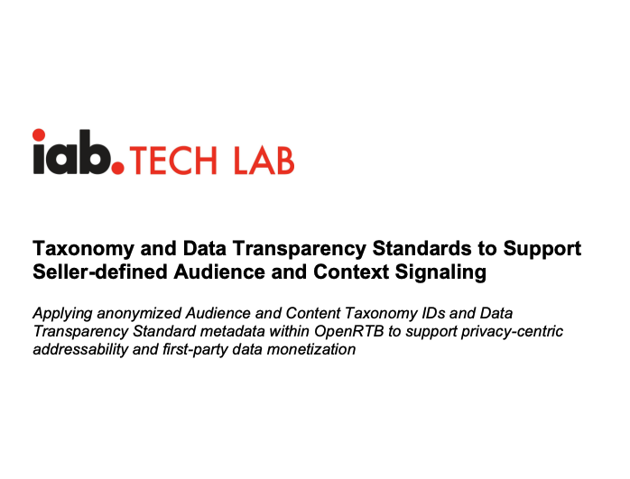 Seller-Defined Audiences (SDA), la primera especificación que surge del Project Rearc