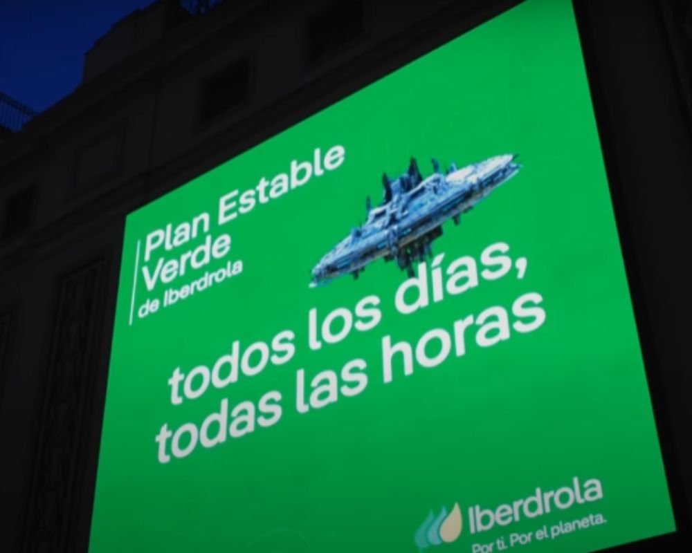 Iberdrola se suma a la tendencia del Fake Out Of Home con una campaña en el centro de Madrid