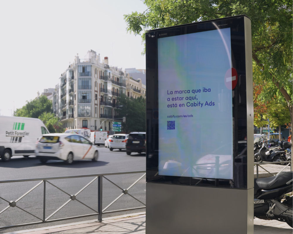Cabify Ads lanza su primera campaña con un hueco en blanco y un mensaje directo a los marketers